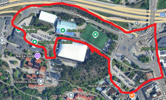 området vid tunnelbaneuppgången